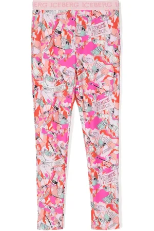 Iceberg Leggings mit Logo-Bund