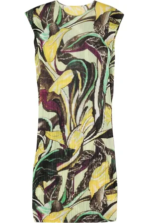 PLEATS PLEASE ISSEY MIYAKE Kleid mit Blumen-Print