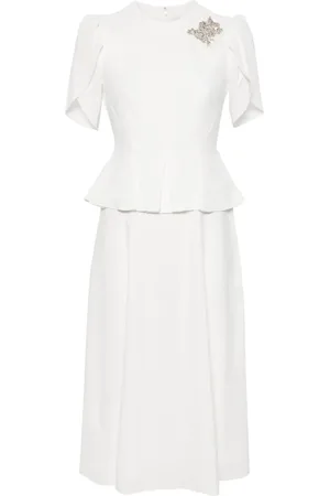 Erdem Kristallverziertes Midikleid