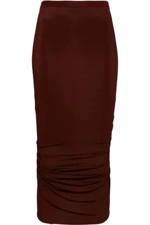 Rick Owens Midirock mit hohem Bund