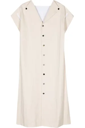 Plan C Maxikleid mit Spreizkragen
