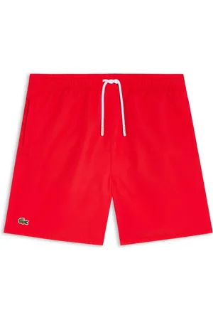 Lacoste Badeshorts mit Logo-Stickerei