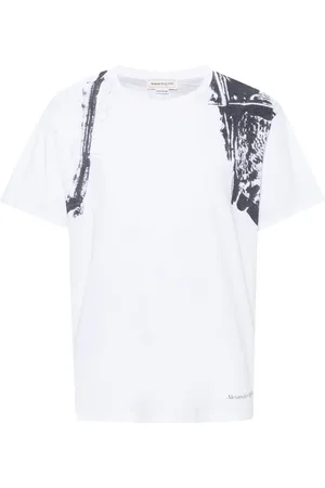 Alexander McQueen T-Shirt mit abstraktem Print