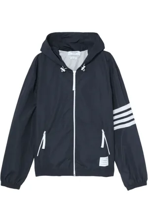 Thom Browne Kapuzenjacke mit Logo-Streifen