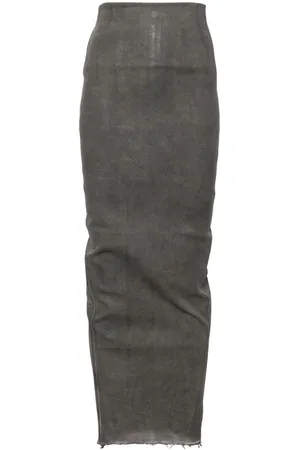 Rick Owens Langer Dirt Pillar Bleistiftrock