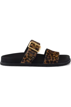 Prada Sandalen mit Animal-Print