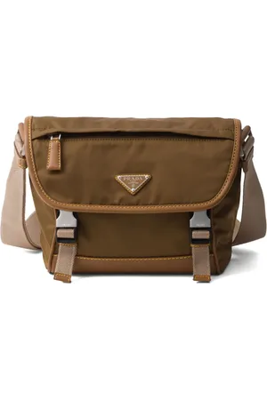 Prada Re-Nylon Kuriertasche mit Triangel-Logo