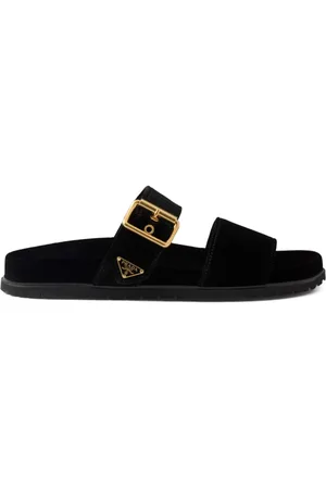 Prada Slipper mit Triangel-Logo