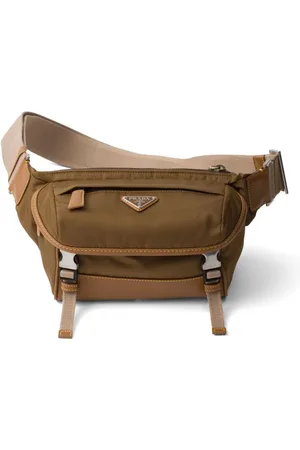 Prada Schultertasche aus Re-Nylon und Leder