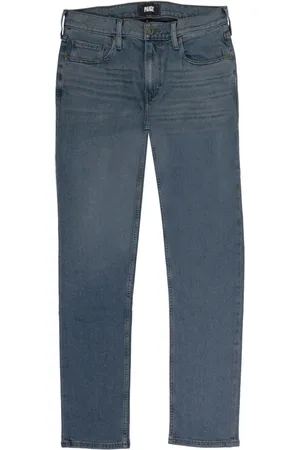 Paige Halbhohe Straight-Leg-Jeans