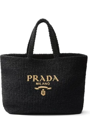 Prada Shopper mit Logo-Stickerei