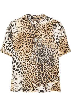 Roberto Cavalli T-Shirt mit Jaguar-Print