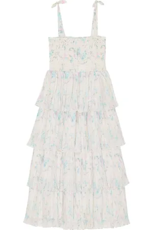 Ganni Gerüschtes Midikleid