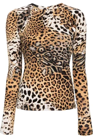 Roberto Cavalli Bluse mit Cut-Outs