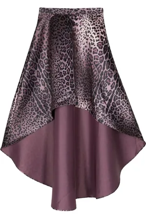 Cynthia Rowley Leopardess Maxirock aus Satin