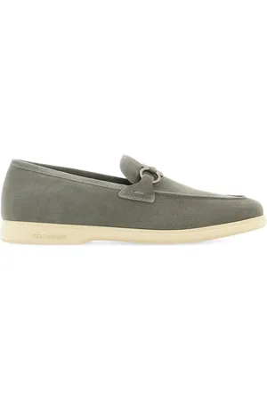 Salvatore Ferragamo Gancini Loafer aus Wildleder