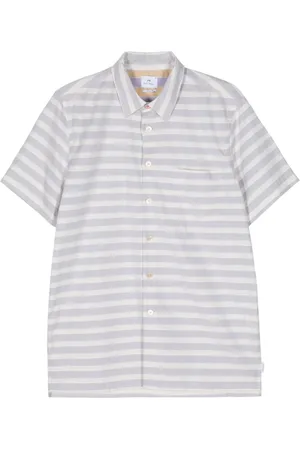 Paul Smith Gestreiftes Hemd mit kurzen Ärmeln