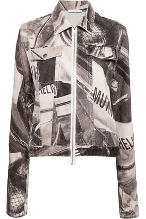 Helmut Lang Jacke mit grafischem Print