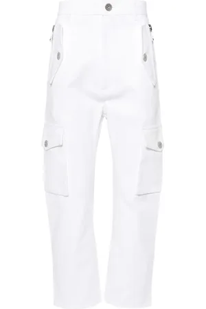 Balmain Gerade Cargohose aus Canvas