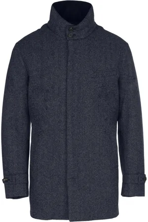Norwegian Wool Mantel aus Schurwoll-Kaschmir-Gemisch