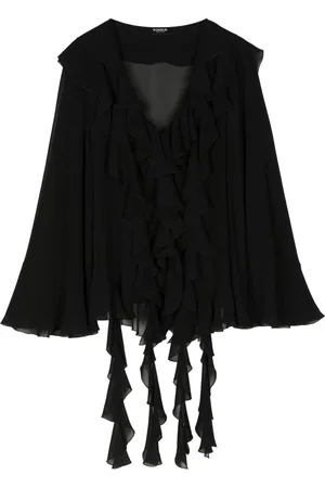 Dondup Drapierte Bluse mit Rüschen