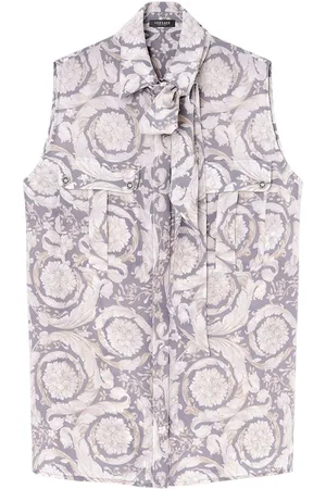 VERSACE Barocco Lavallière Seidenbluse