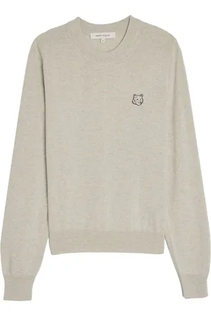 Maison Kitsuné Merinopullover mit Logo-Stickerei