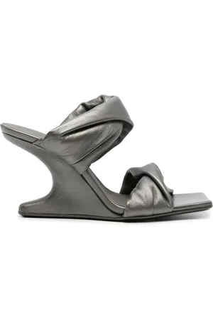 Rick Owens Metallische Cantilever Mules 110mm