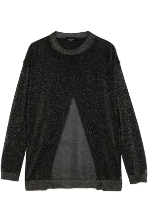 Roberto Collina Pullover im Metallic-Look