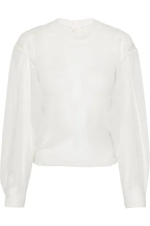 SYSTEM Semi-transparentes Jersey-Oberteil