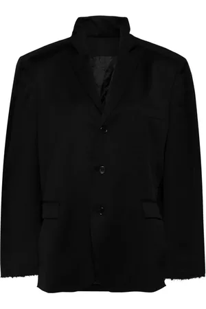 PROTOTYPES Einreihiger Blazer mit ausgefransten Kanten