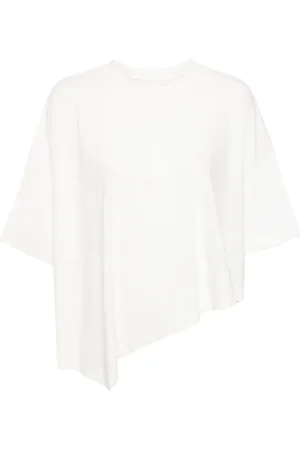 SYSTEM Asymmetrisches T-Shirt mit tiefen Schultern