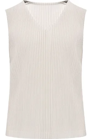 Issey Miyake Plissiertes Trägershirt