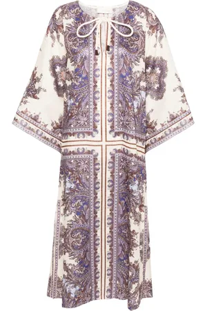 ZIMMERMANN Ottie Kaftankleid aus Leinen