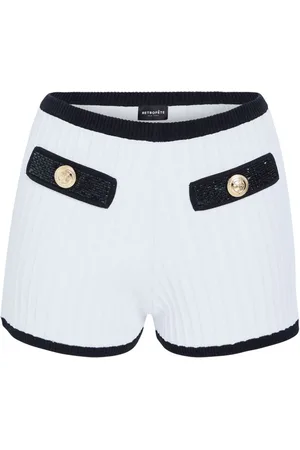 Retrofete Kurze Tora Strick-Shorts