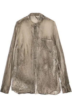 MASNADA Hemd mit abstraktem Print