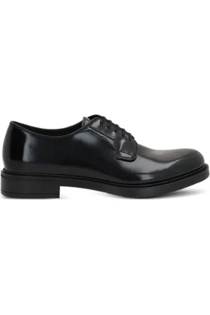 Prada Derby-Schuhe aus poliertem Leder