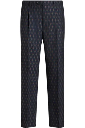 Etro Halbhohe Hose mit Jacquardmuster