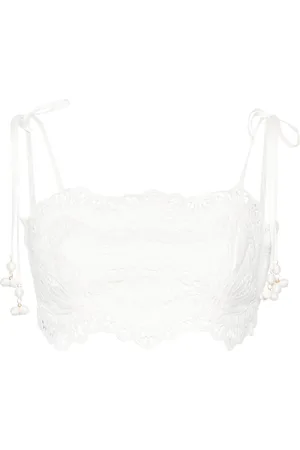 ZIMMERMANN Ottie Bluse mit Lochstickerei