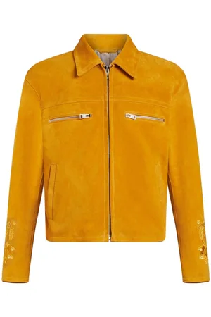 Etro Wildlederjacke mit Pegaso-Stickerei