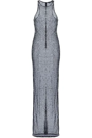 Retrofete Transparentes Brandy Paillettenkleid