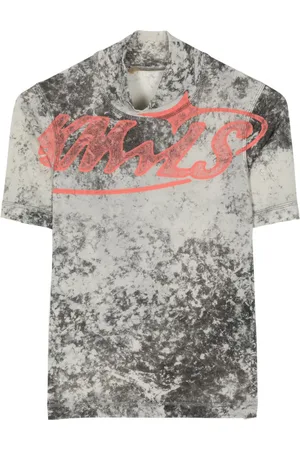 KNWLS T-Shirt mit Bleach-Effekt