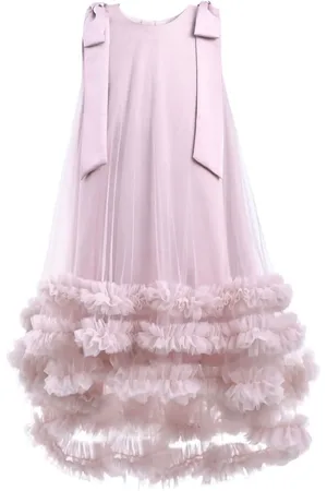 Tulleen Violeta Kleid mit Tüll-Overlay