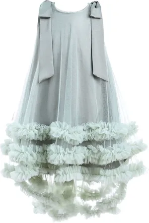 Tulleen Violeta Kleid mit Tüll-Overlay