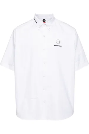 A Bathing Ape Hemd mit Logo-Applikation