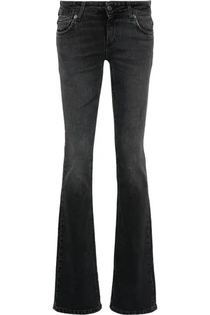 Fiorucci Bootcut-Jeans mit Logo-Patch