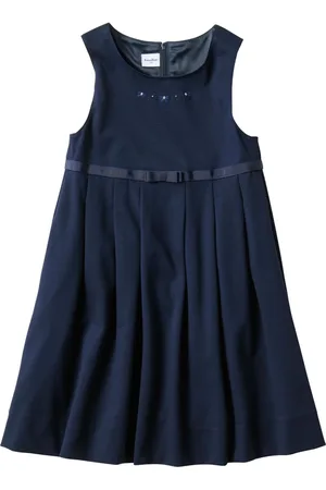 Familiar Kleid mit Schleifenstickerei