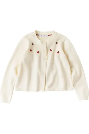 Familiar Cardigan mit Apfelapplikation