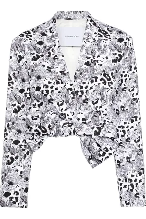 pushBUTTON Cropped-Jacke mit Print