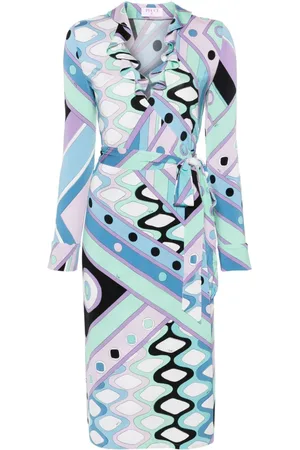 Puccini Midikleid mit geometrischem Muster